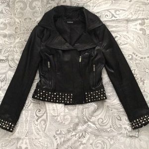Black Bebe Moto Jacket